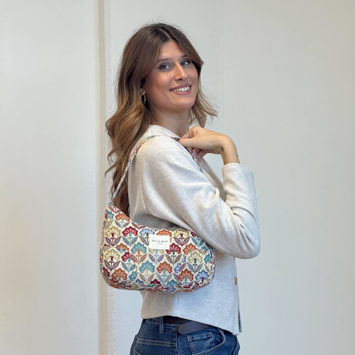 Small Shoulder Bag in Flora