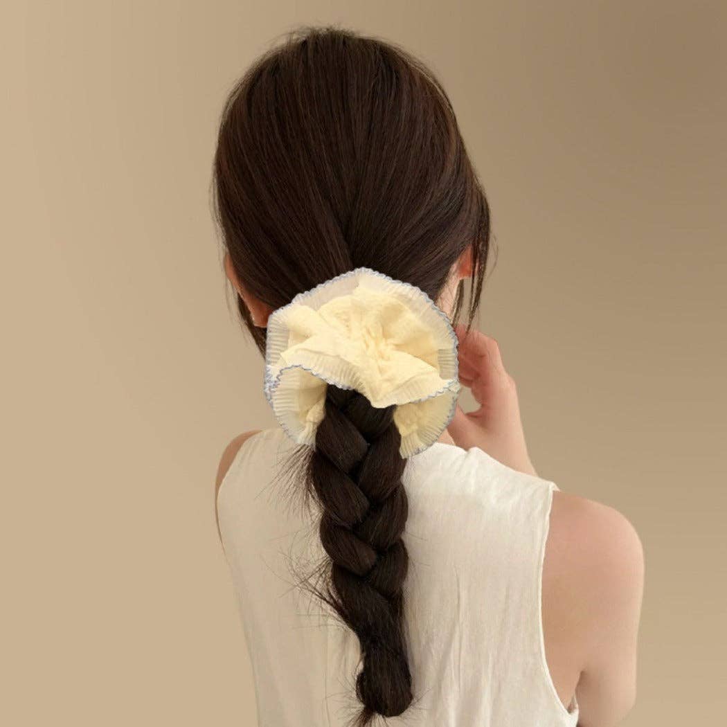 Ruffled Lace Scrunchie