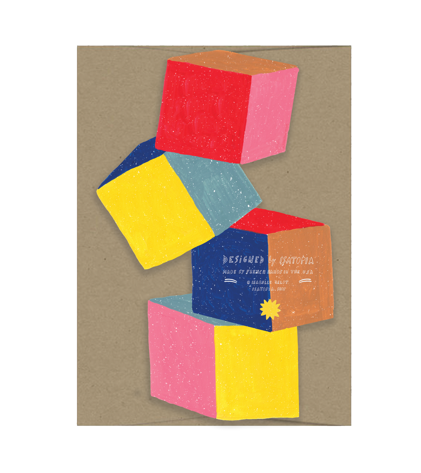 Baby Cubes - Die Cut Card