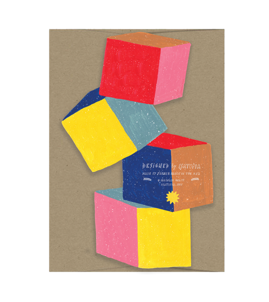 Baby Cubes - Die Cut Card