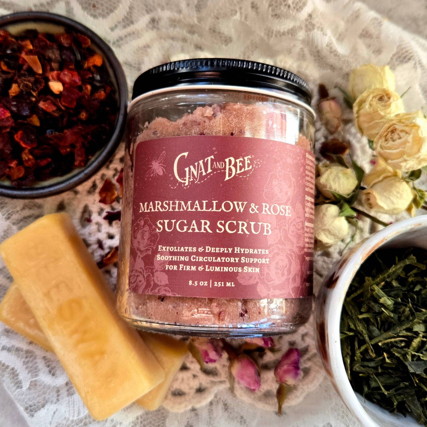 Marshmallow & Rose Sugar Scrub