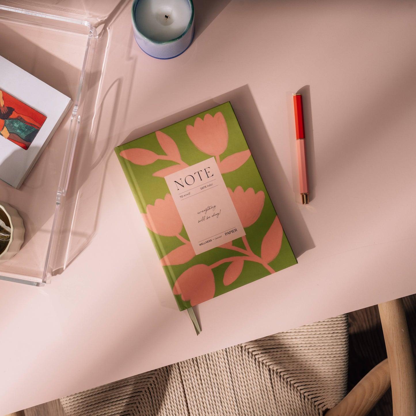 Tulip Block A5 Hardcover Guided Wellness Journal