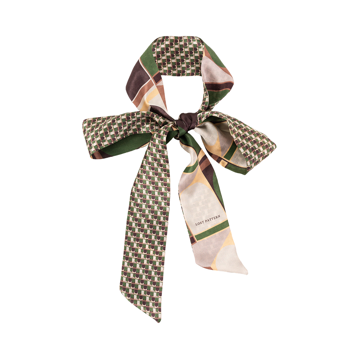 "Modular" Silk Skinny Scarf