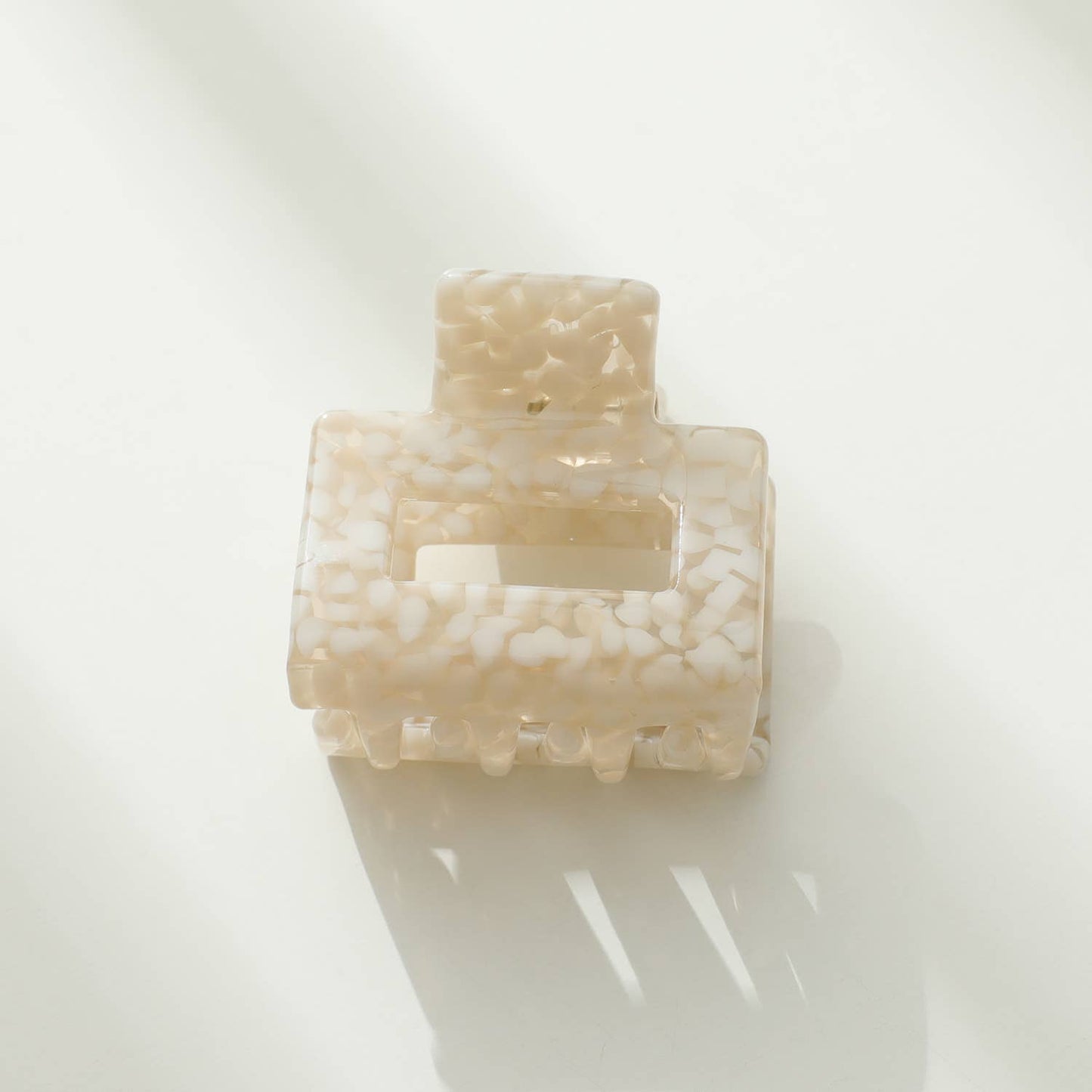 Simone Mini Vintage Stone | Classic Mini Square Claw Clip