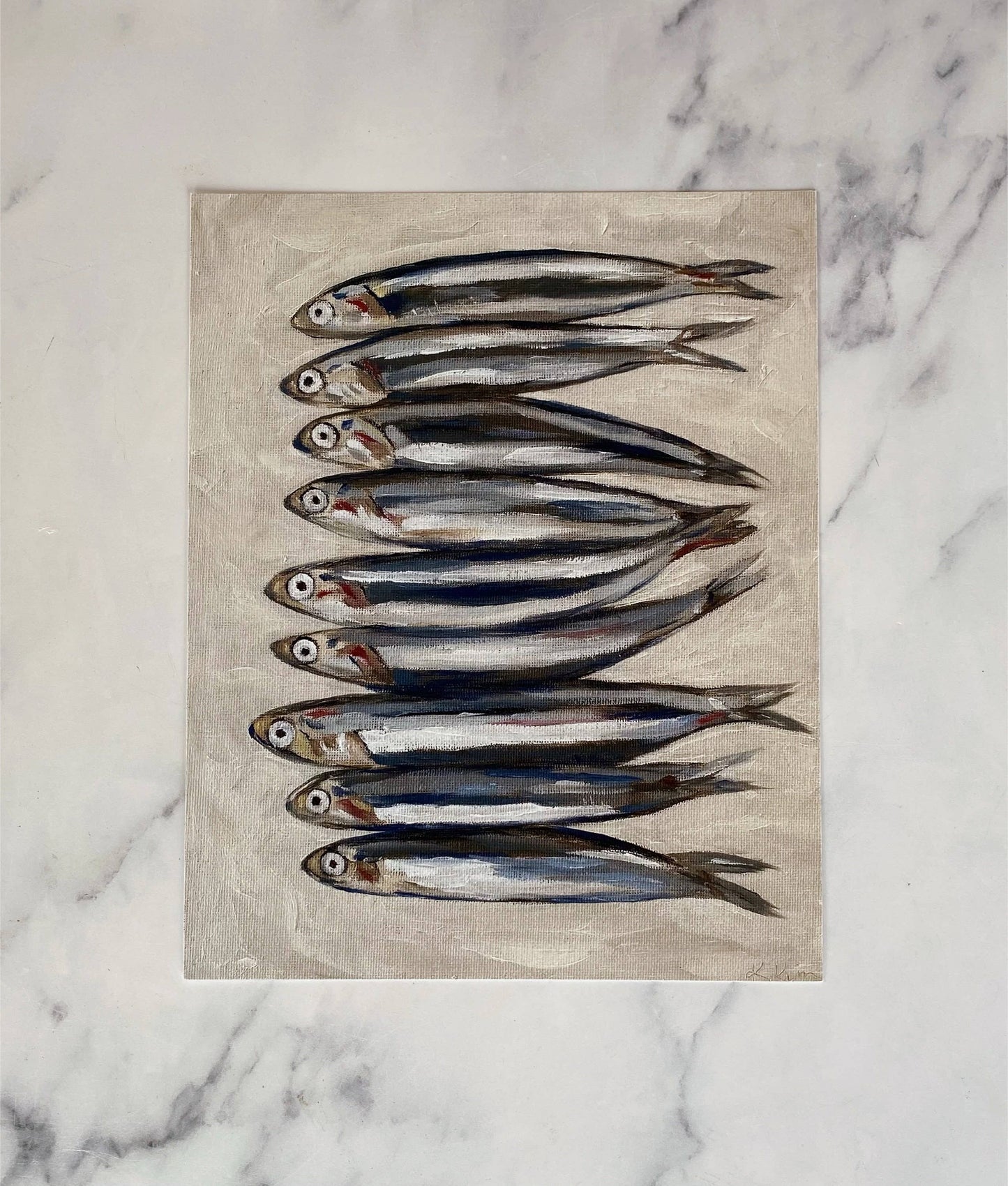 Sardines - Art Print (unframed): 8x10"