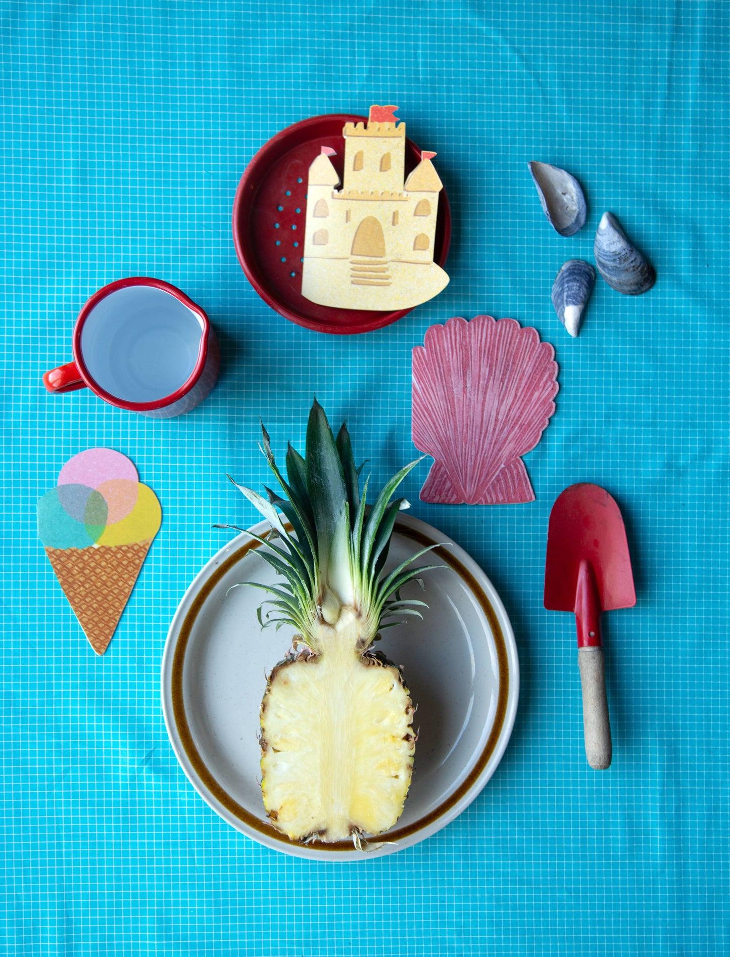 Sandcastle Die Cut Card - Seaside Collection