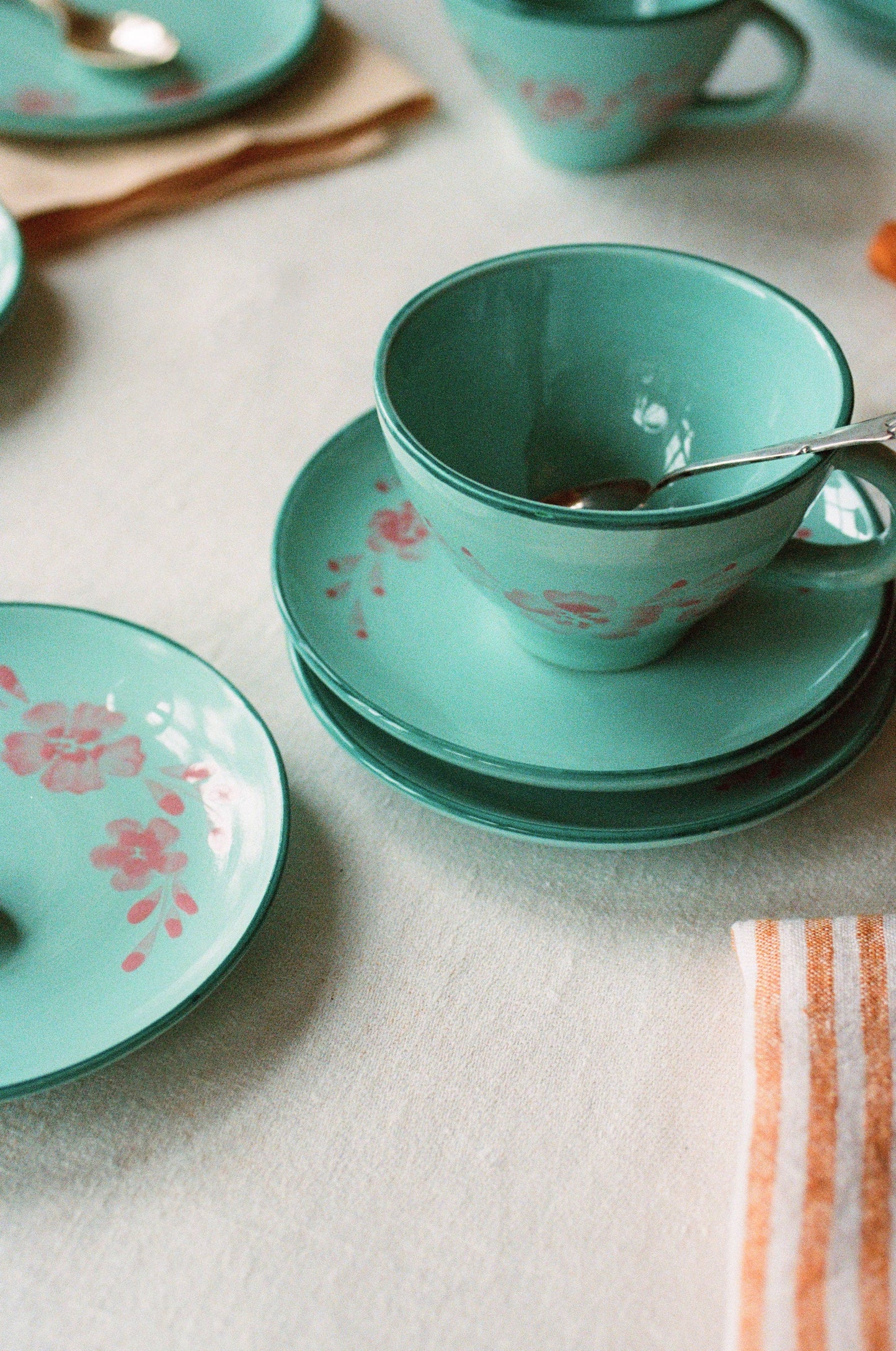 Floral Ceramic Tea Cup