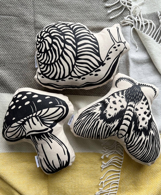 Printed Pillows - Cottage Core: Snail