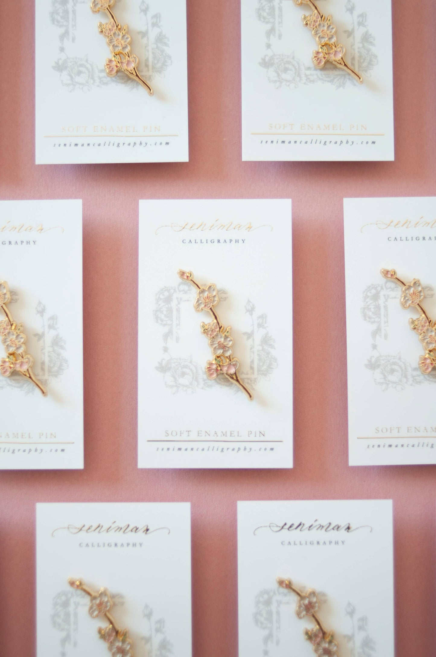 Cherry Blossom Enamel Pin