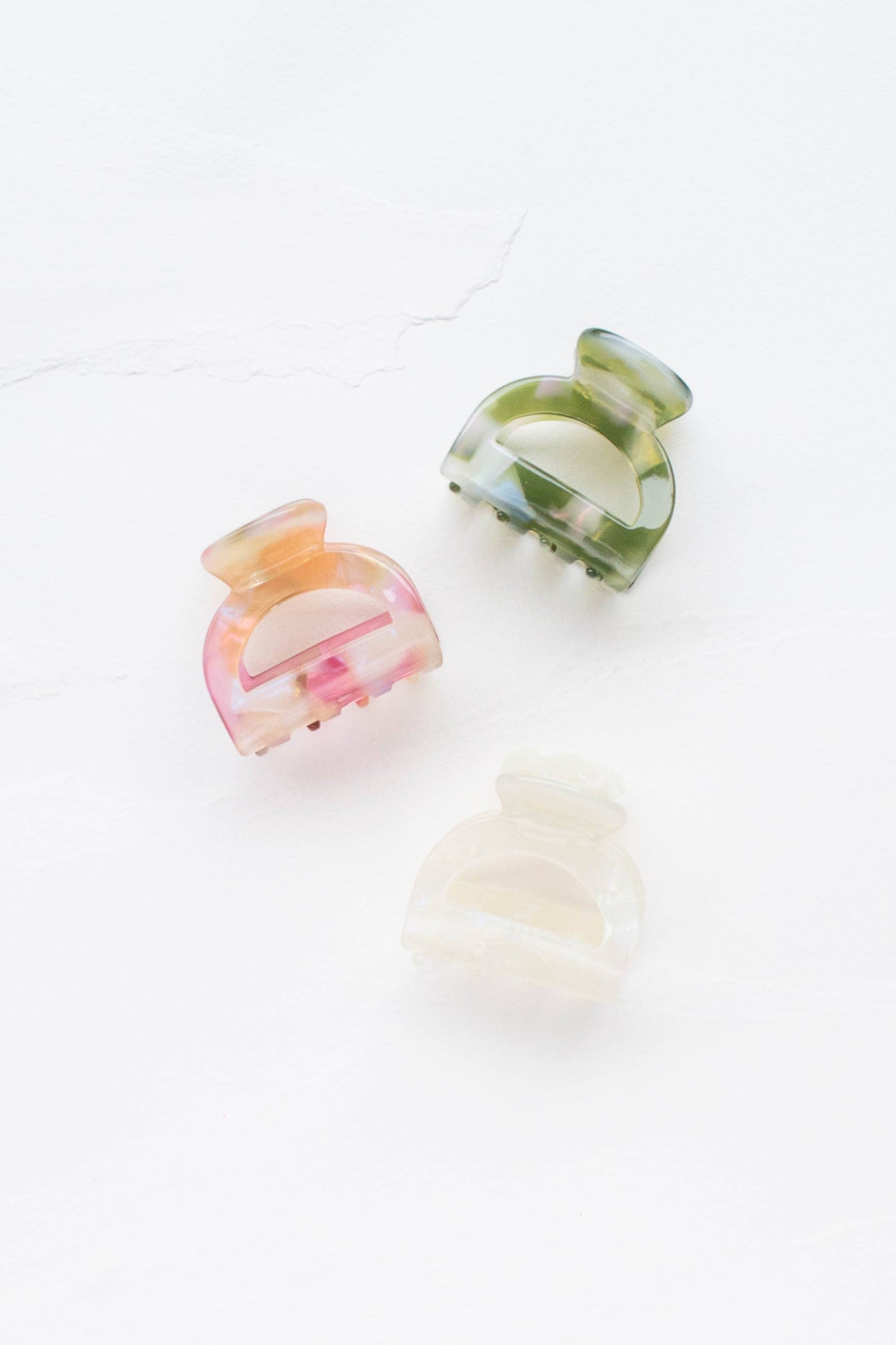 Eco Pouch Hair Claw Clip: Amber Mix