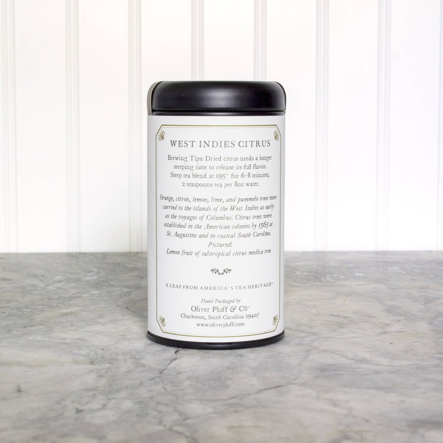 West Indies Citrus - 20 Teabags in Signature Tea Tin