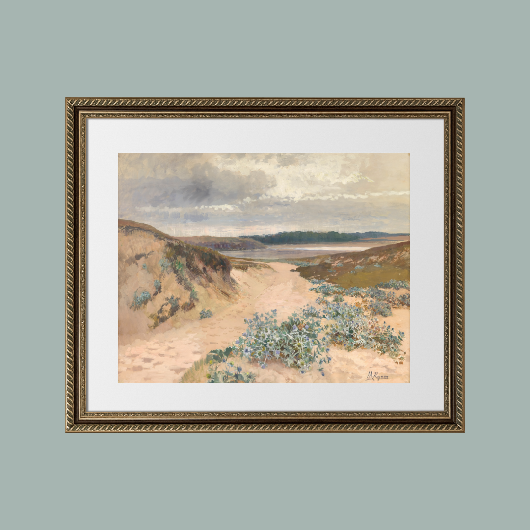 Antique Dune Landscape in Brittany Print
