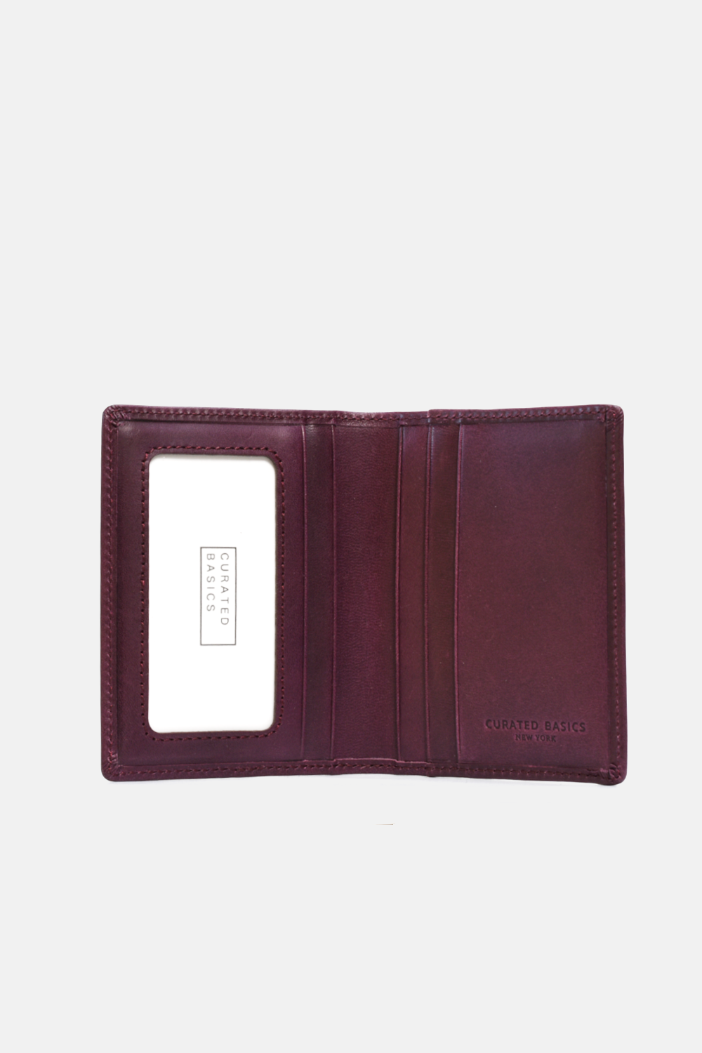Slim Bi-fold Wallet: Purple / Green