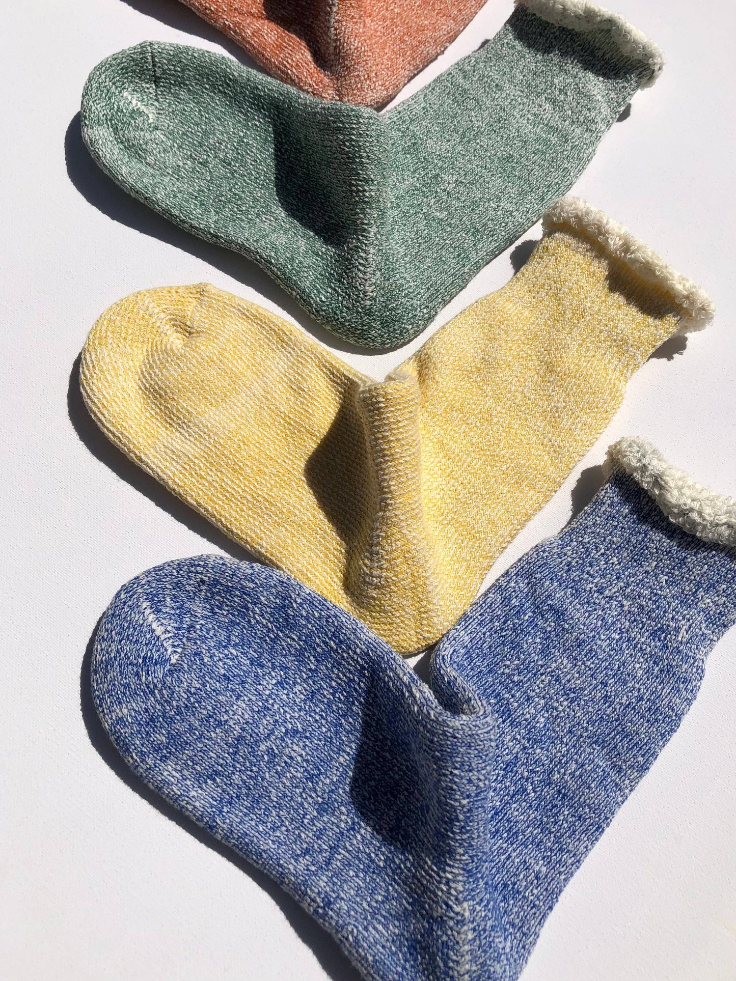 Terry Loop Socks in Lemon