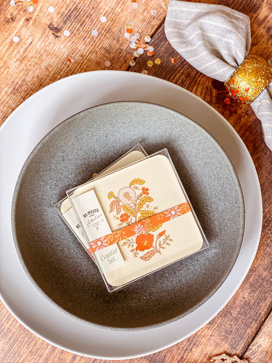 Wildflower Reverie Coaster Set-Double Sided