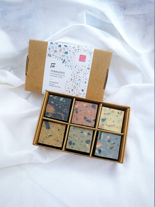 TERRAZZO: Biodegradable Clay Soap Cube Set