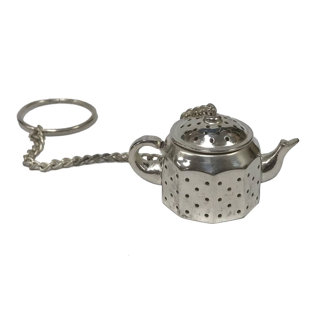 Silver-Plated Tea Kettle Loose Leaf Tea Strainer | Teaware
