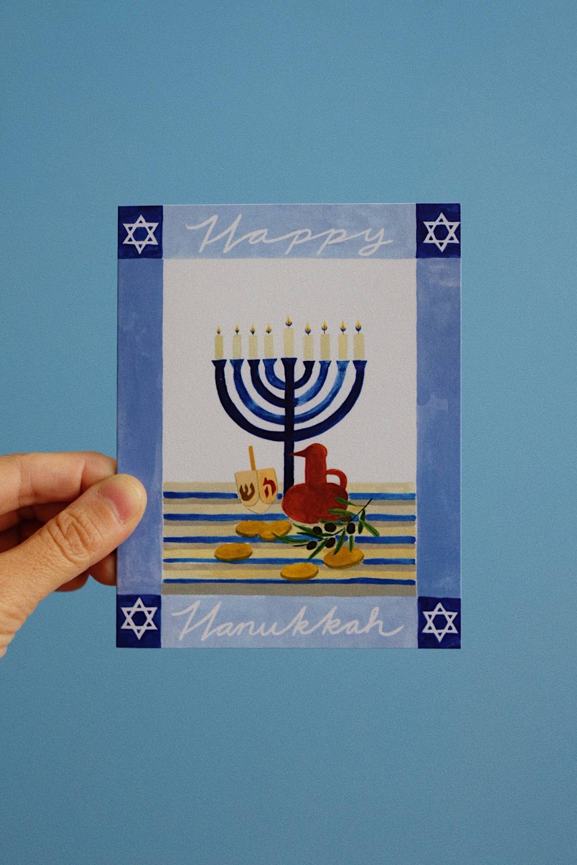 Hanukkah Menorah Card