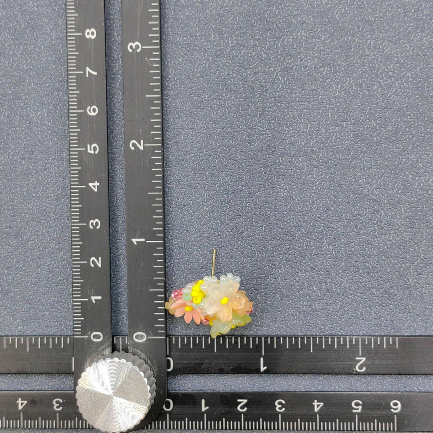 Seed Beads Colored Flower Stud Earrings - SB