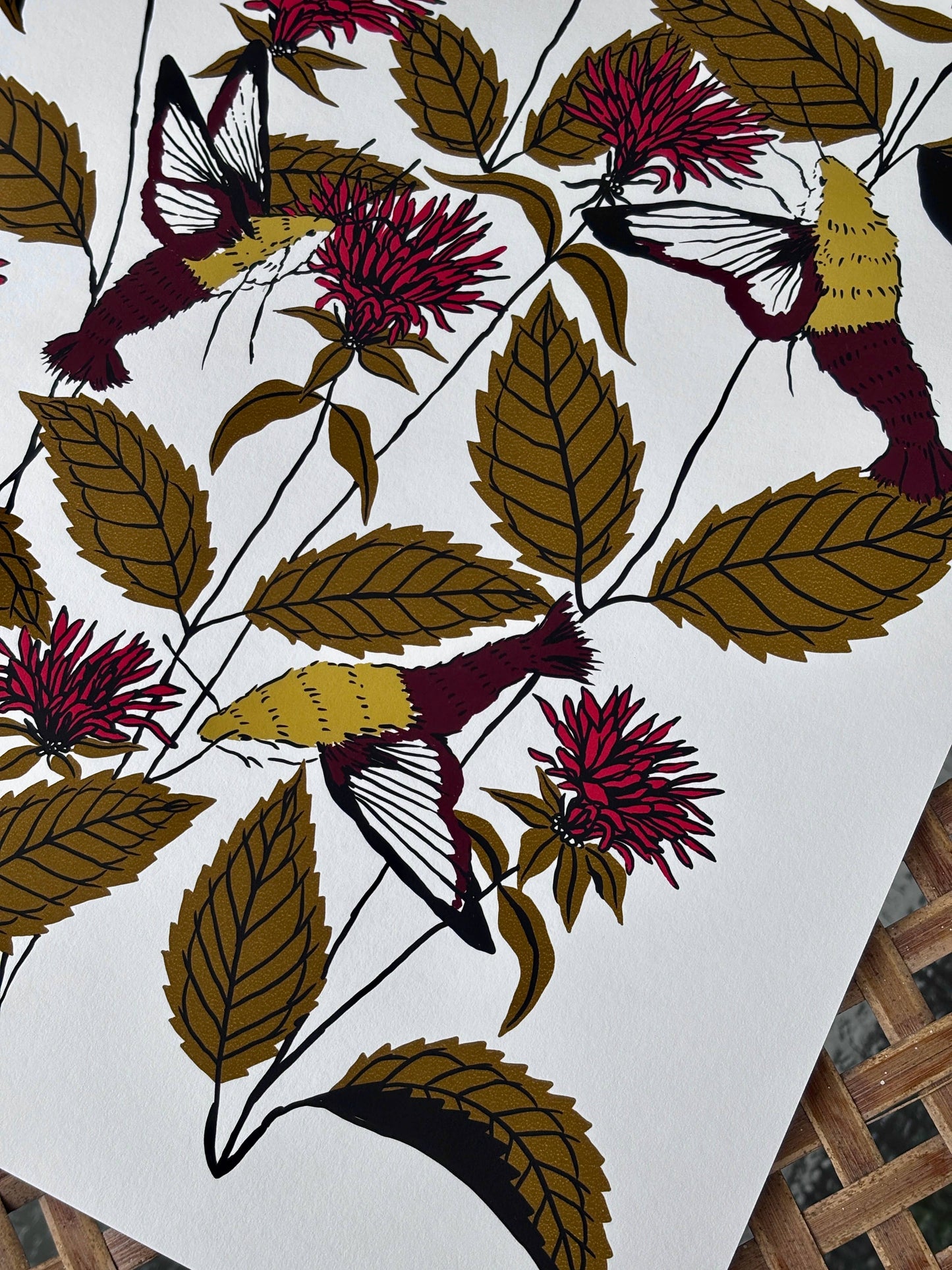Bee Balm - 14x11 Print