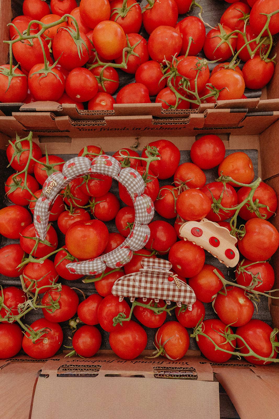 Gingham Claw - Tomato Charm