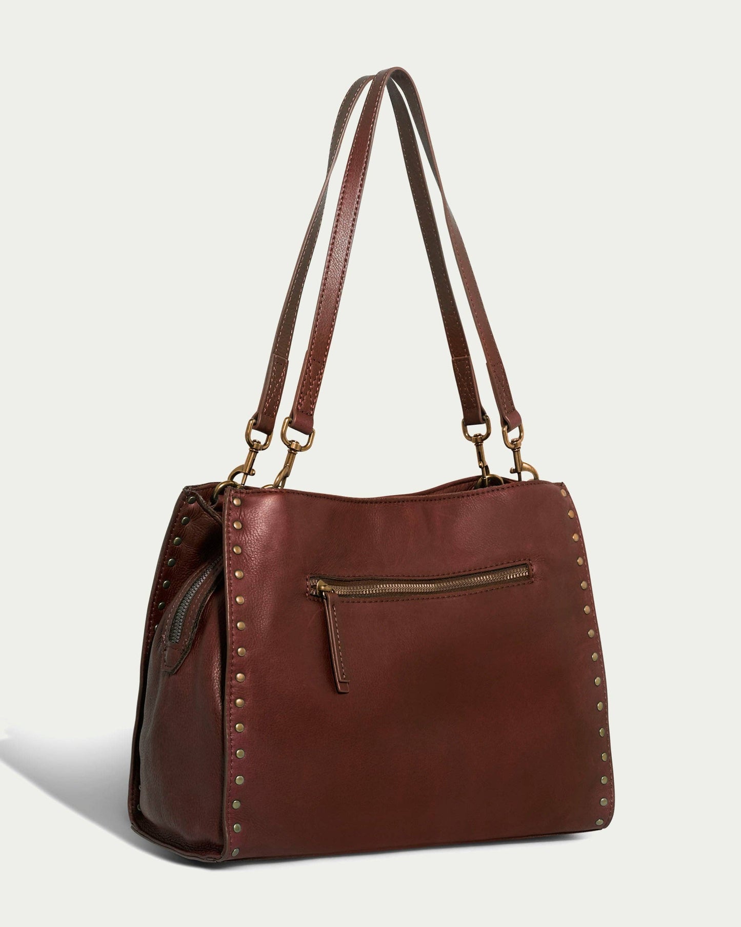 Lenox Studded Triple Entry Satchel
