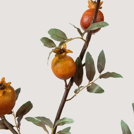 Dried Look Faux Pomegranate Branch  - 44