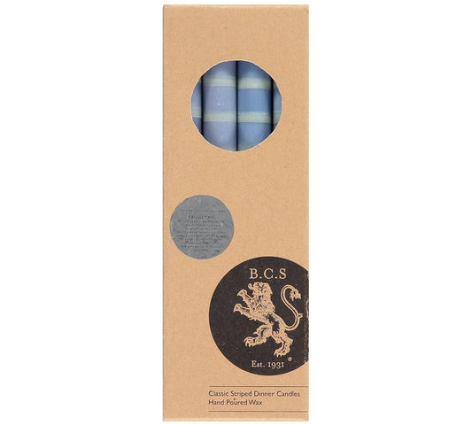 British Colour Standard Dinner Candles - Opaline, Pompadour & Rust