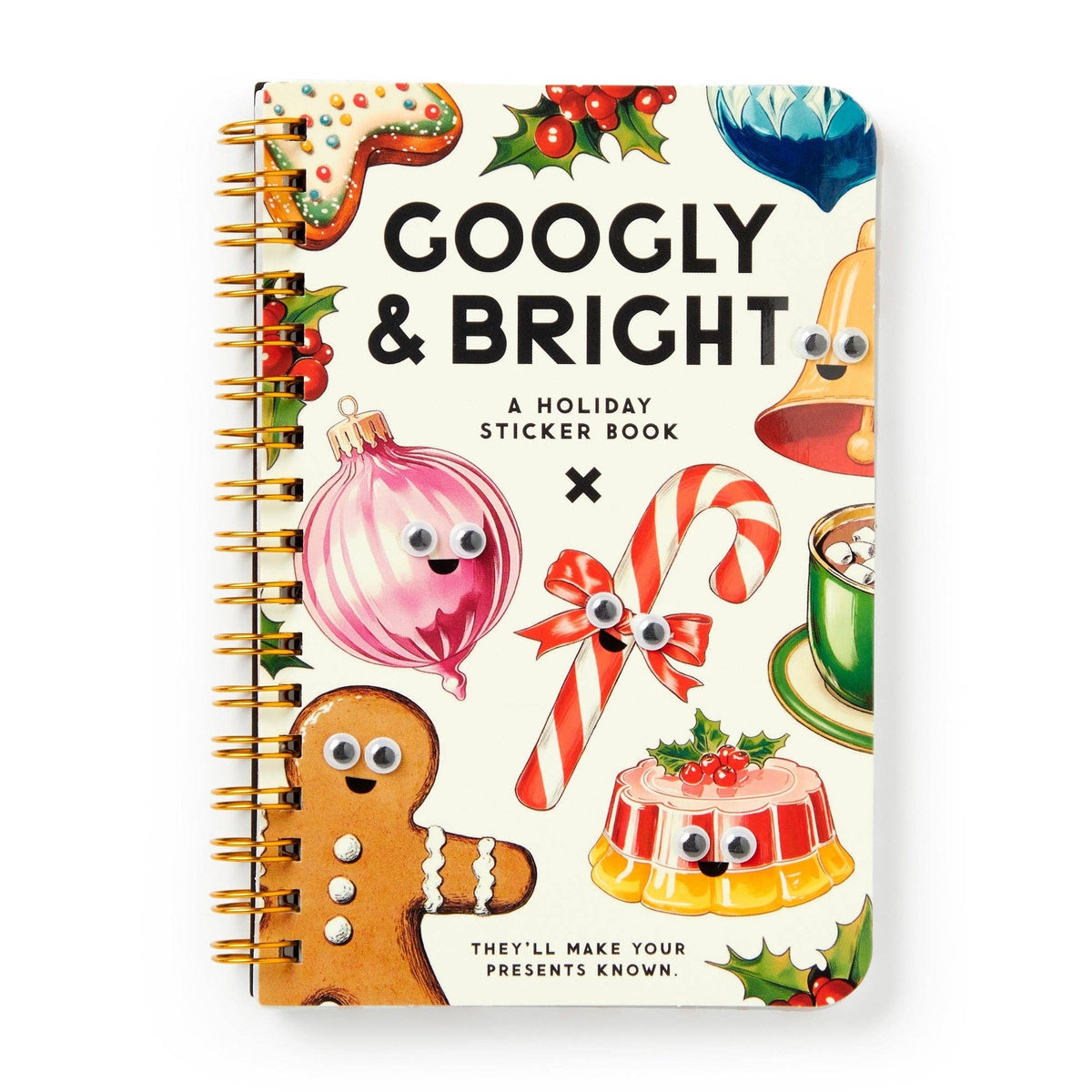Brass Monkey Googly & Bright Holiday Sticker Book