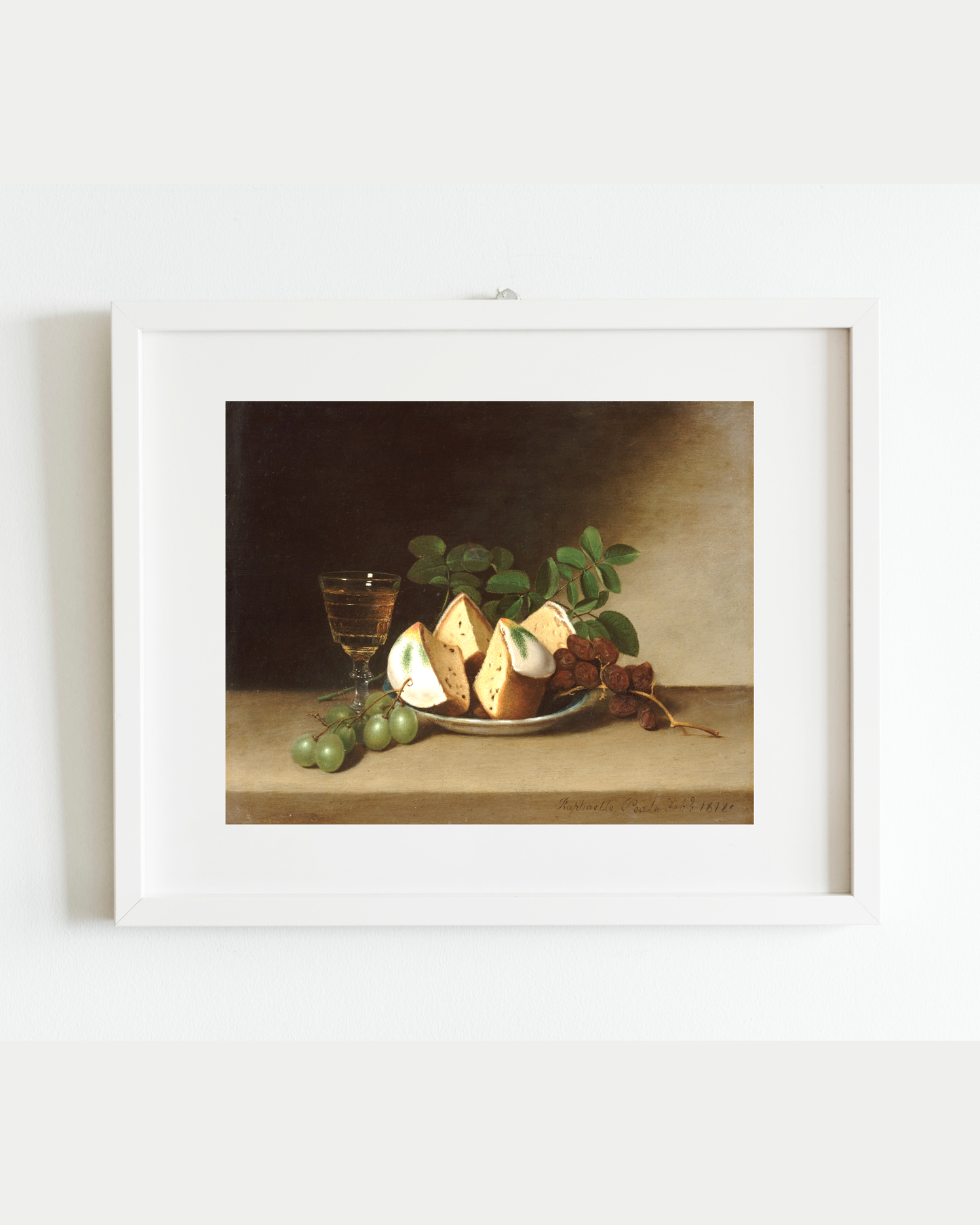 Still Life with Cake Antique Art Print