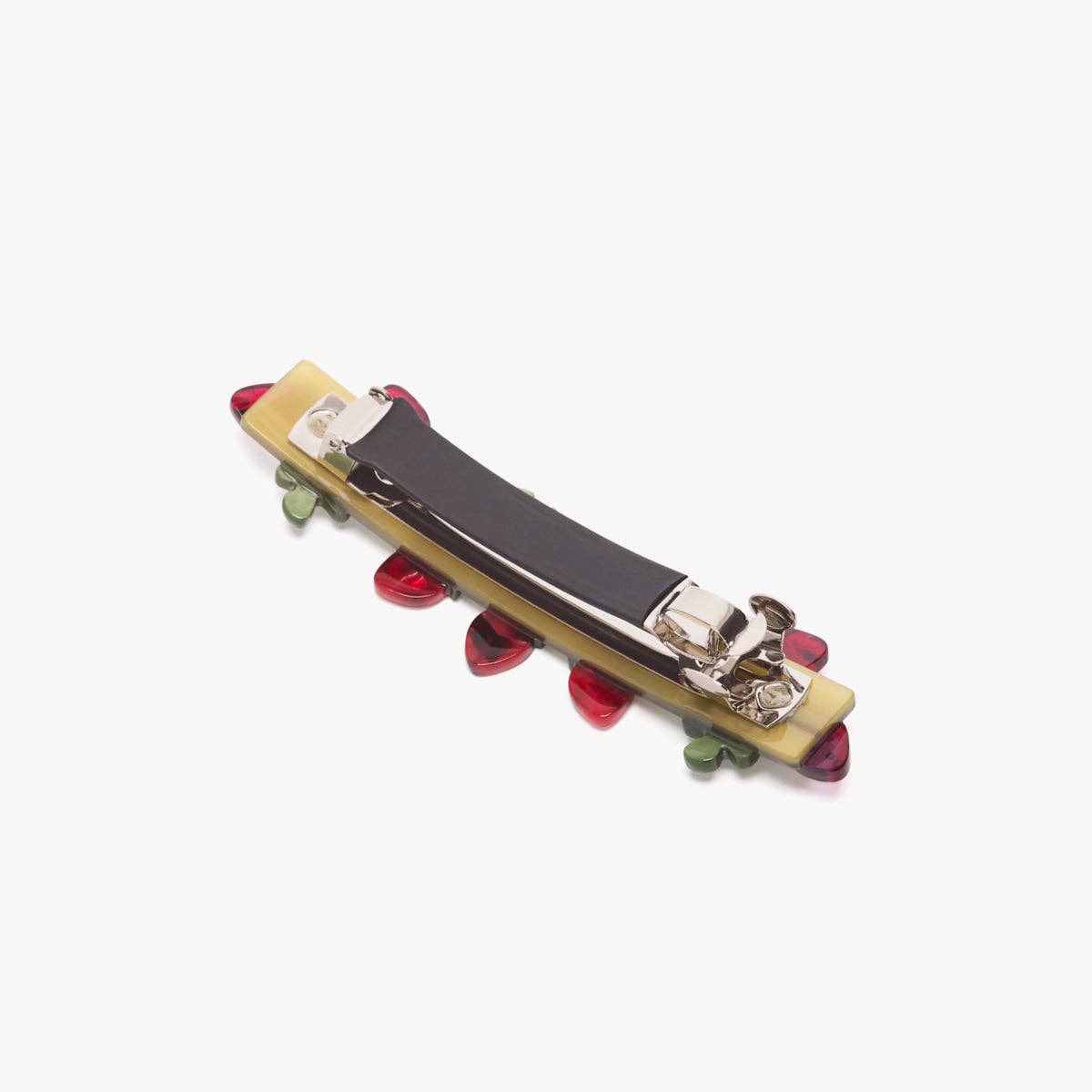 Wild Strawberry French Barrette Acetate Hair Clip Accessory