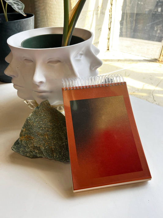 Big Grip Amber Risograph Printed Notebook - Sketchbook