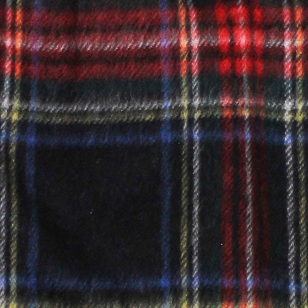 Pure Wool Tartan Check Scarf: Camel Thomson