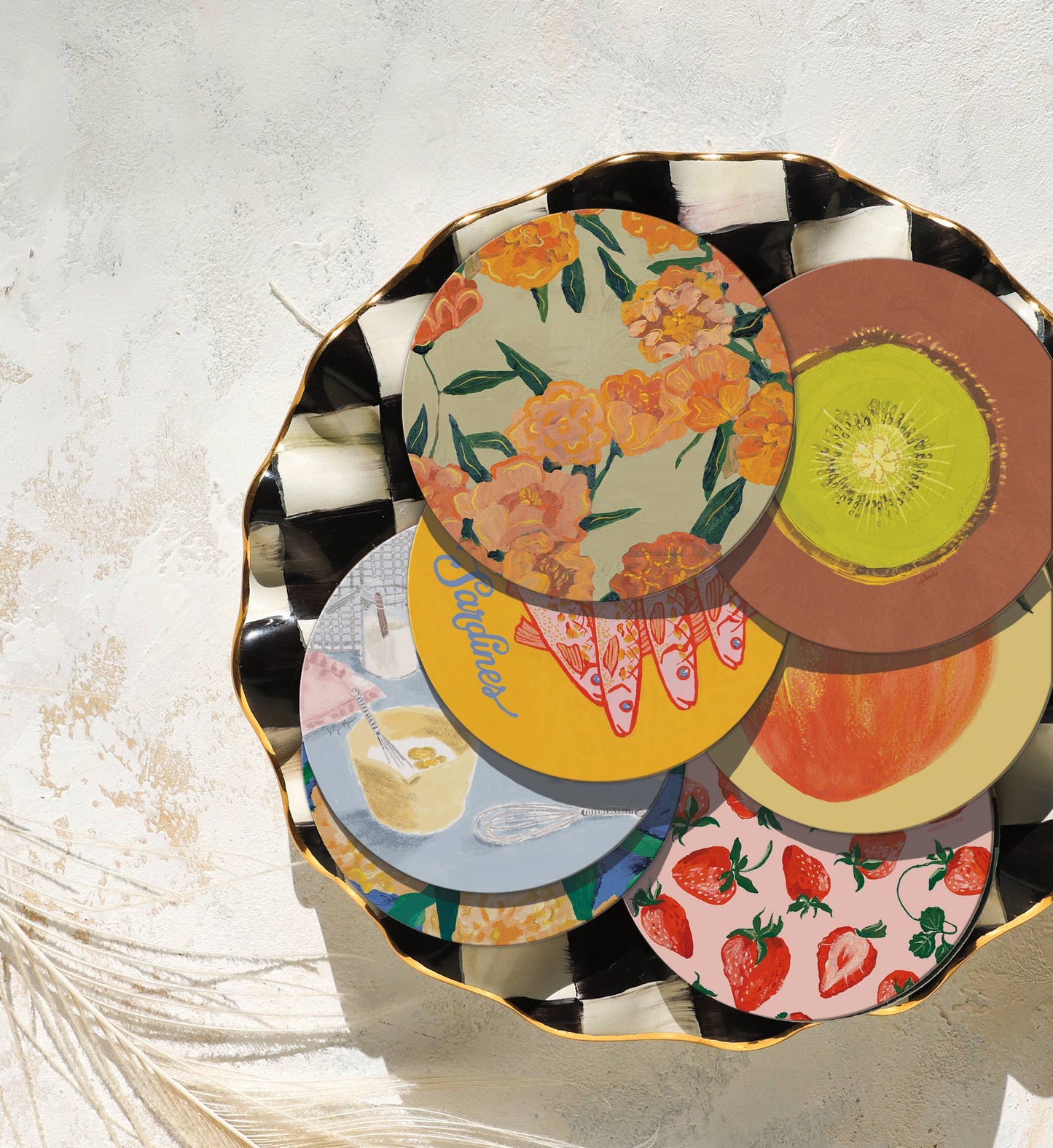 Sunset Blossoms Seedlings Coaster