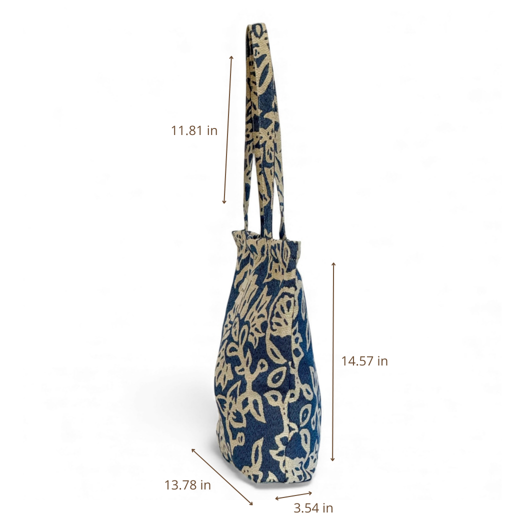 Zippered Bag in Akay - Medium