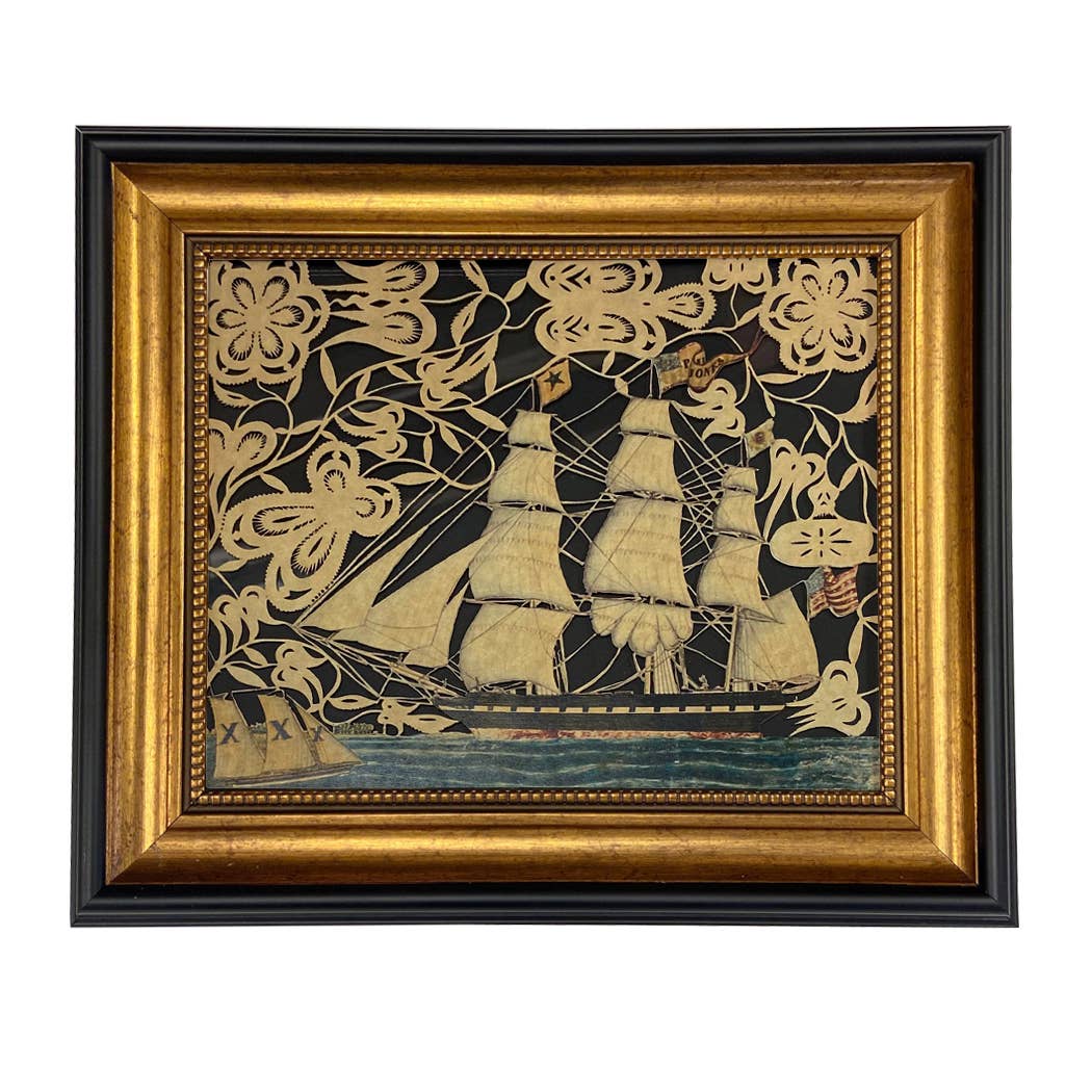 America's Paul Jones Vintage Scherenschnitte Paper Cutting