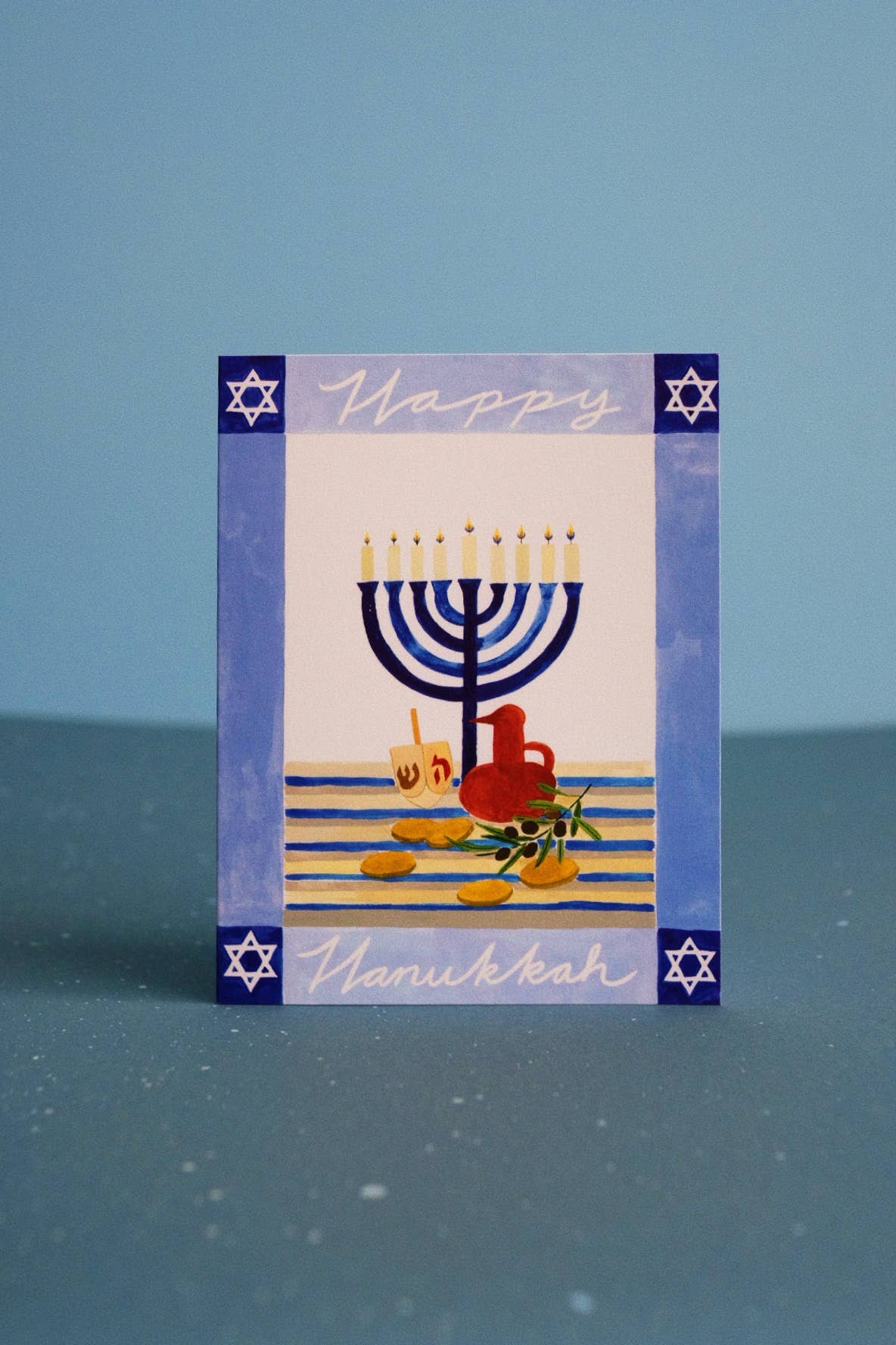 Hanukkah Menorah Card