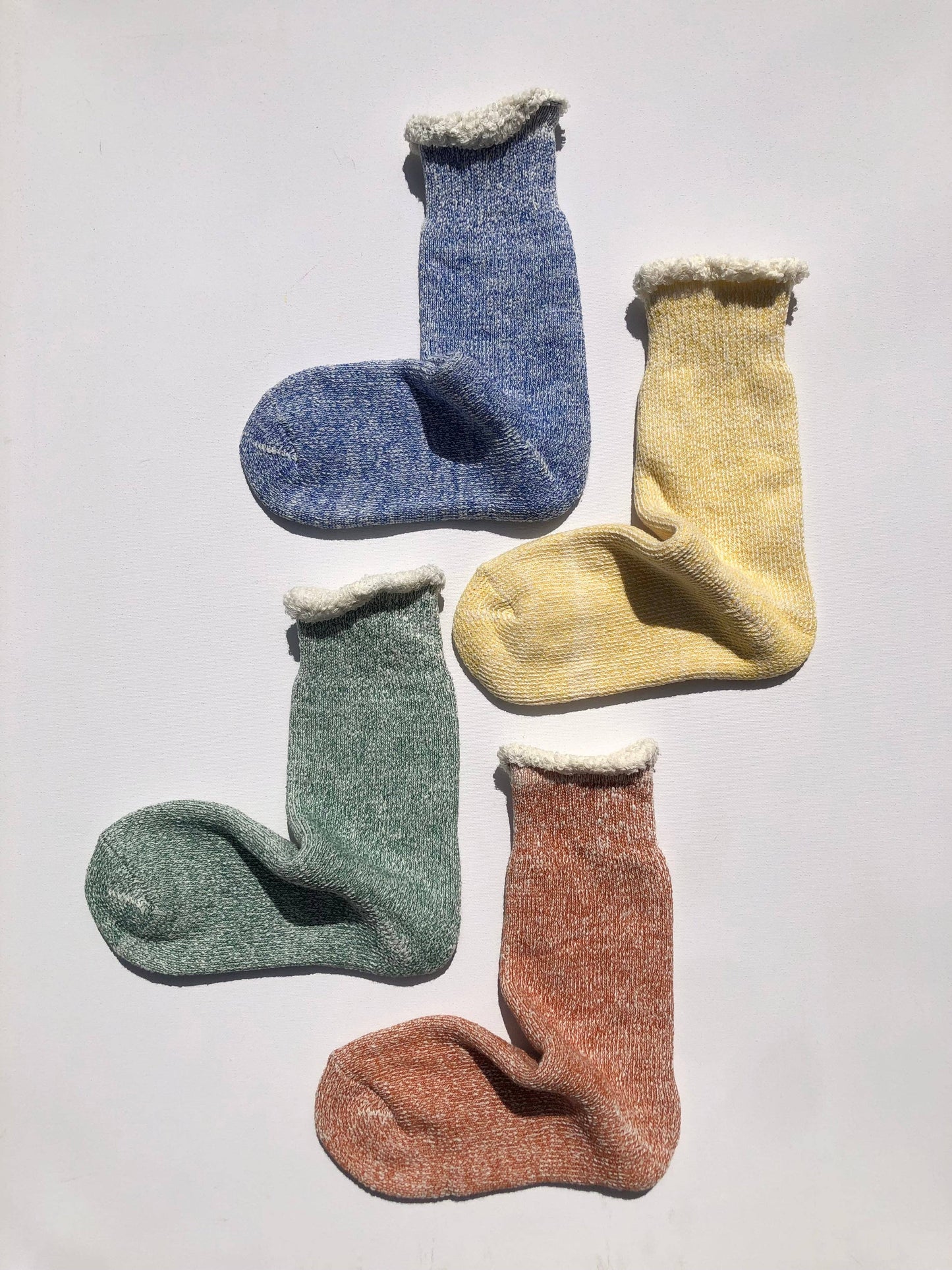 Terry Loop Socks in Lemon