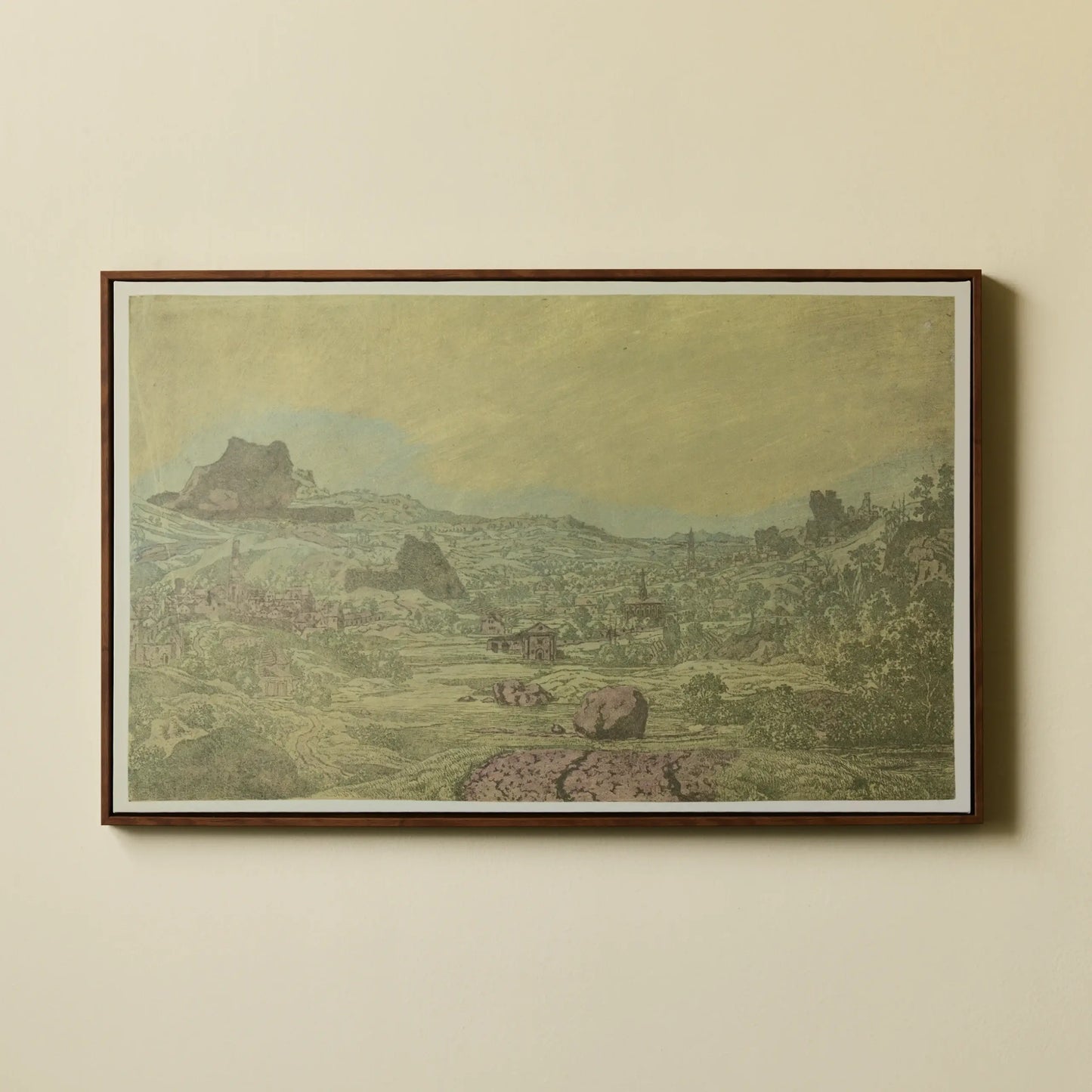 Painting by Hercules Segers Landscape Framed Art on Canvas