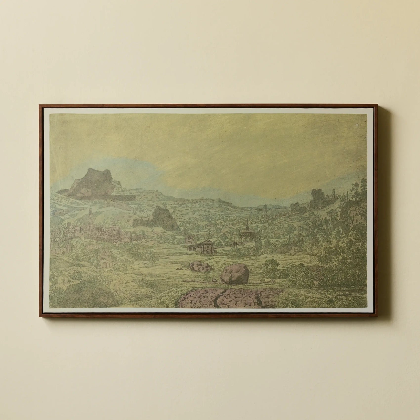 Painting by Hercules Segers Landscape Framed Art on Canvas