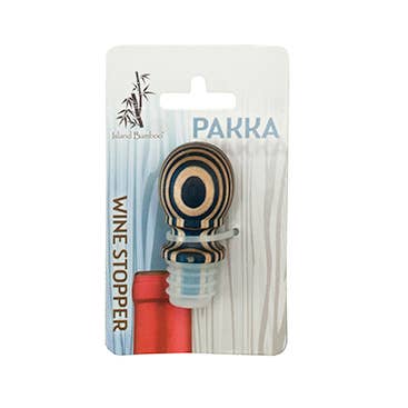3" Blue Pakka Bottle Stopper - Carded