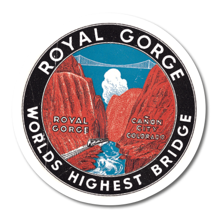 American Byways - Travel Label Sticker Box
