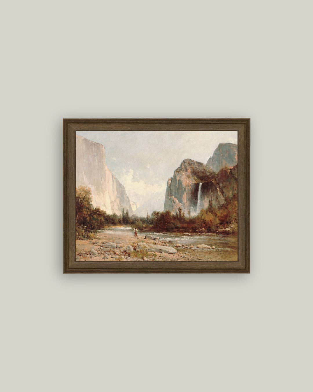 Yosemite, Bridal Veil Falls Framed Antique Art