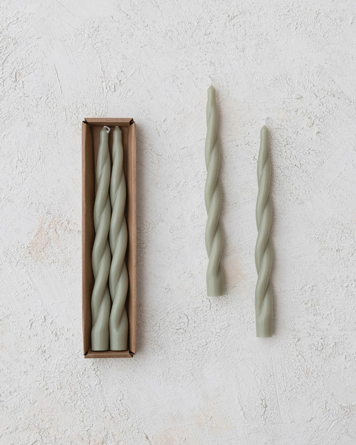 Twisted Taper Candles - Set of 2