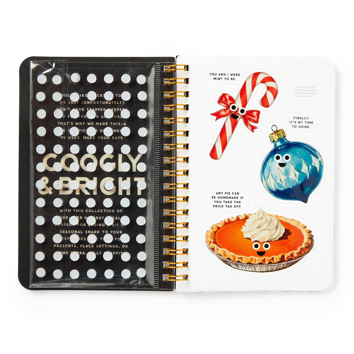 Brass Monkey Googly & Bright Holiday Sticker Book