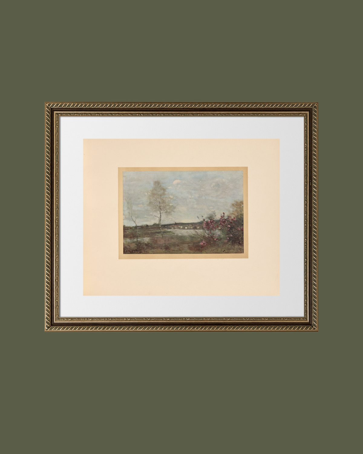 French Landscape I Antique Art Print