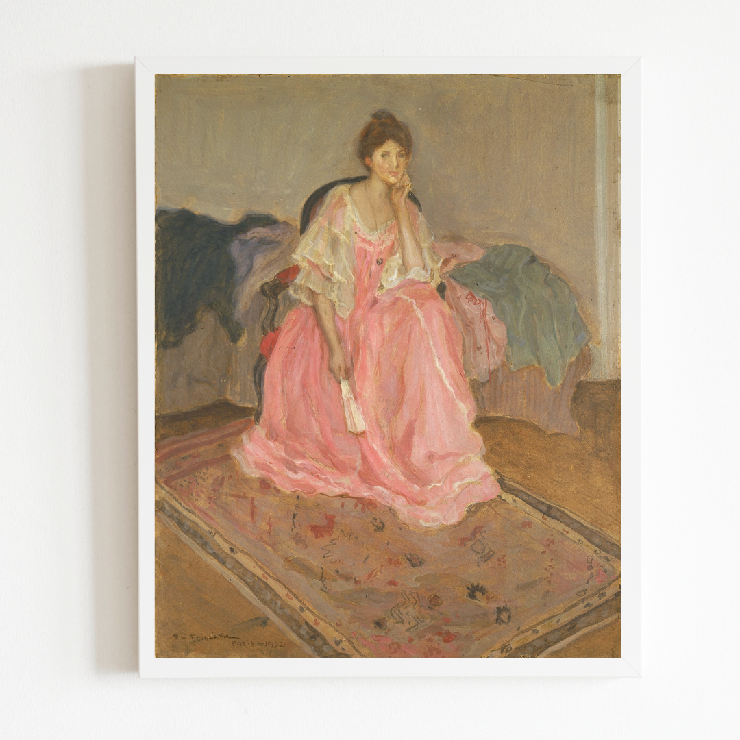Lady in Pink Art Print