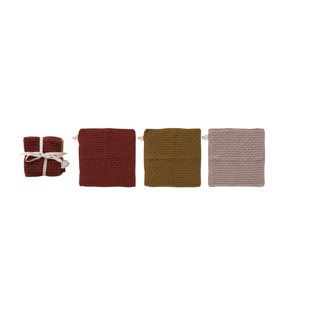 Cotton Dish Cloths - Set of 3