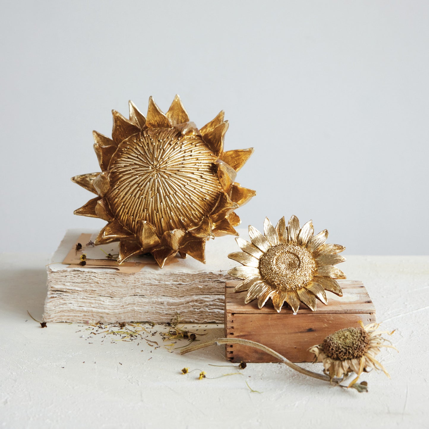 Gold Resin Sunflower