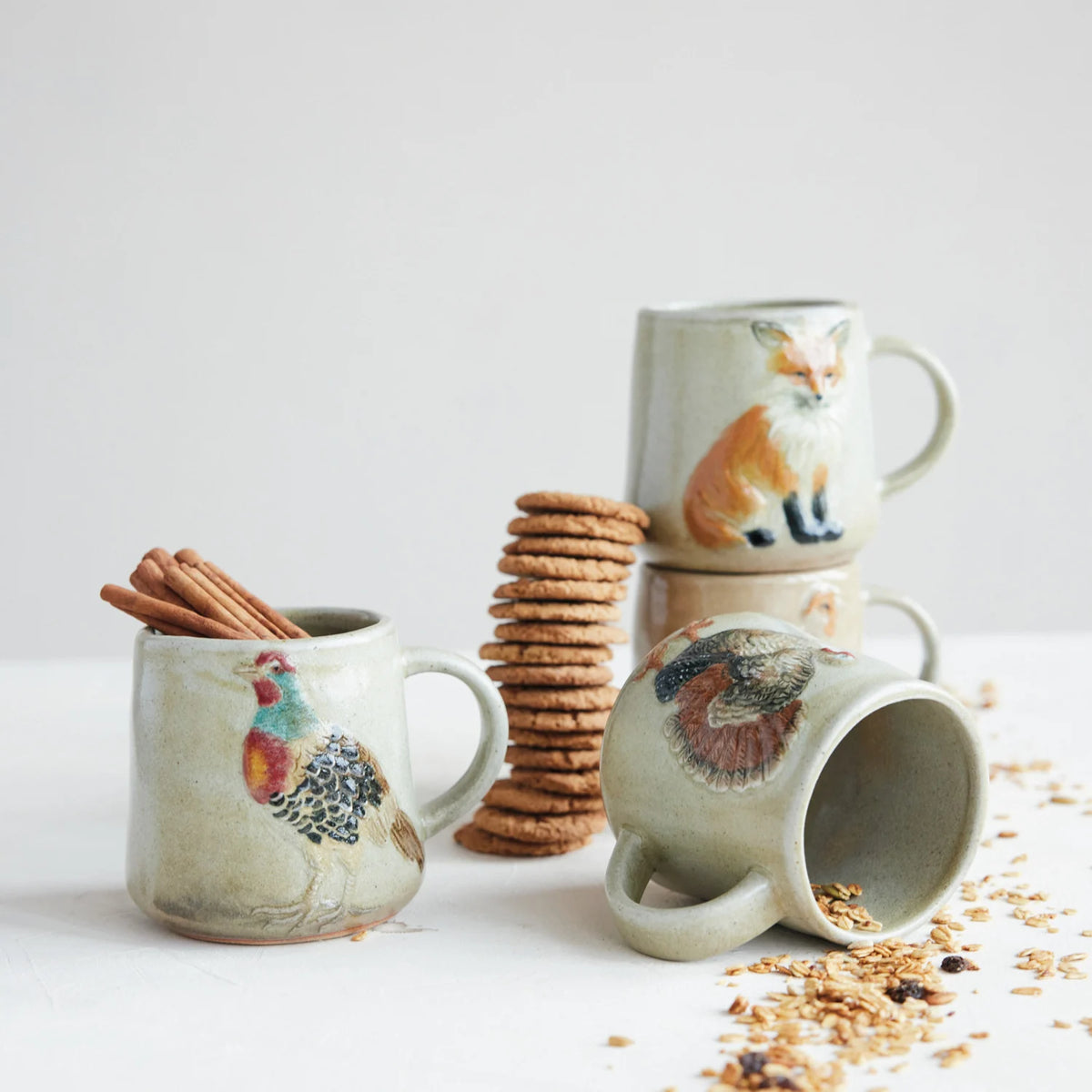 Embossed Animal Mug - Available in 4 Styles